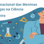 rapariga de braço cruzados e olhar confiante. o seu cabelo descobre equipamentos associados à ciência.